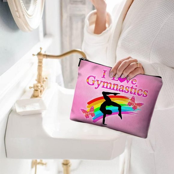 Women's High Quality Beautiful Canvas Waterproof Zipper Makeup Bag For Cosmetic - Picture 2 of 6